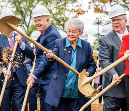 President Bonner at groundbreaking ceremony with Governor Ivey.